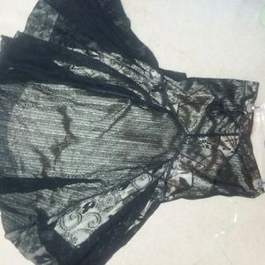 Black lacy skirt. Very very soft